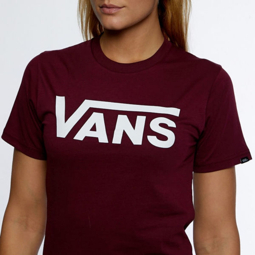 NWT Vans Classic Crew T-Shirt - Burgandy, Size M